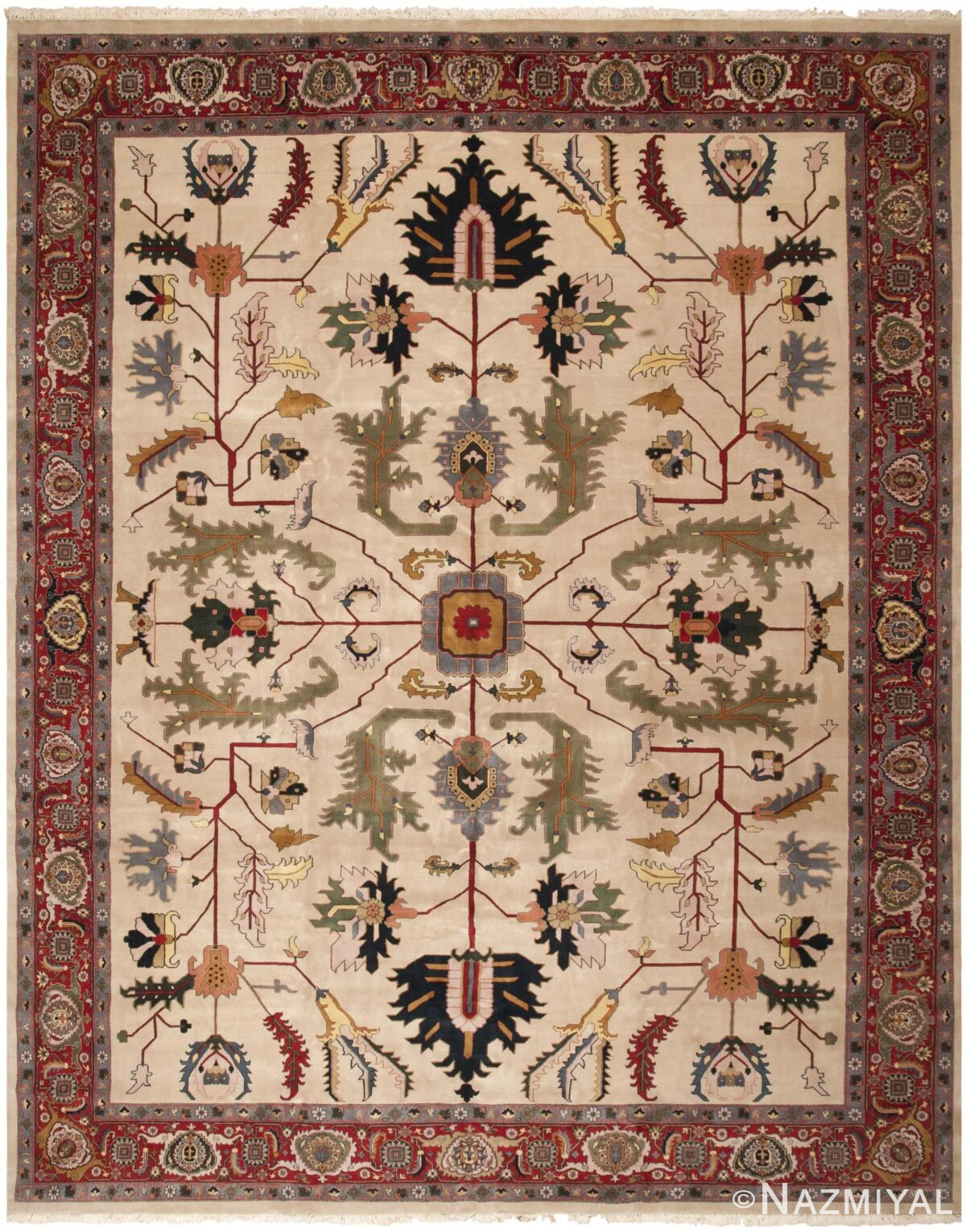 Indian Modern Serapi Design New Rug 43676 Nazmiyal