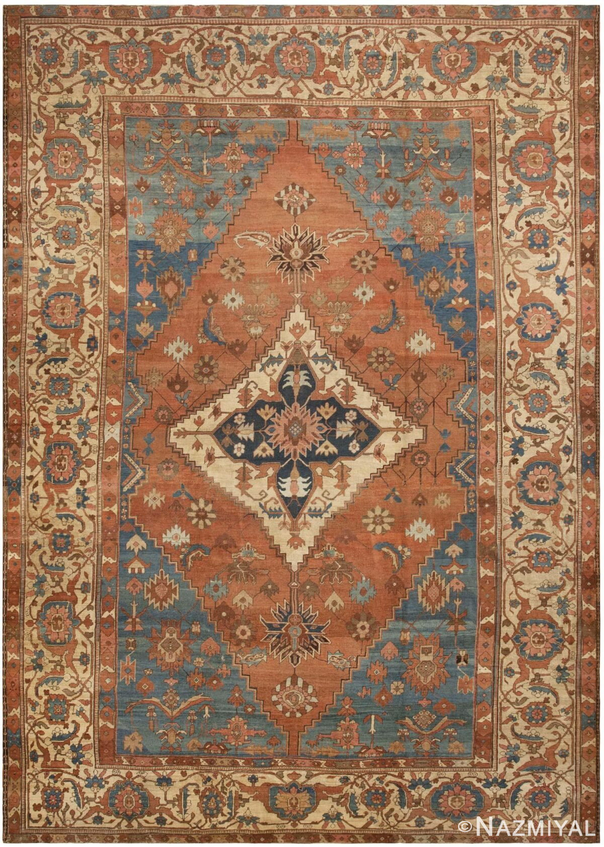 Antique Persian Rug 46099 Detail/Large View