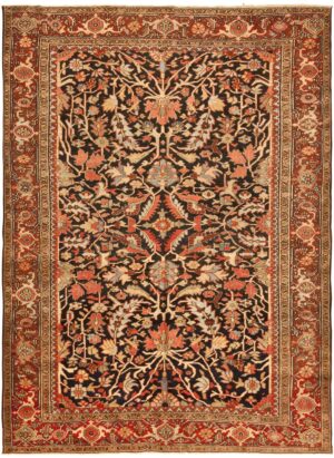 Antique Heriz Rug 46291 Detail/Large View