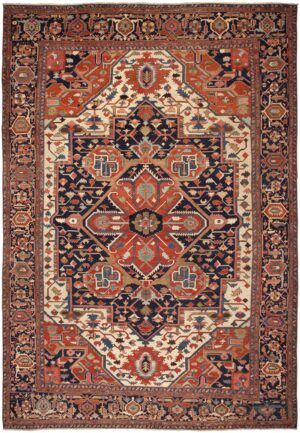 Antique Serapi Rug 46292 Detail/Large View