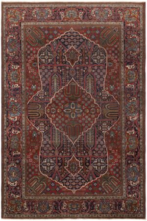 Antique Kashan Persian Rug 46300 Nazmiyal Antique Rugs