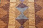 flat woven vintage swedish kilim rug 46238 blue Nazmiyal