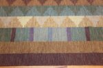 flat woven vintage swedish kilim rug 46238 border Nazmiyal