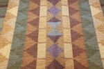 flat woven vintage swedish kilim rug 46238 field Nazmiyal