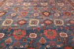 Oversized Blue Antique Persian Malayer Geometric Rug 45761 Blue Field Nazmiyal