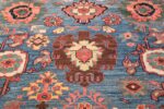 Oversized Blue Antique Persian Malayer Geometric Rug 45761 Brown Pomegranate Nazmiyal