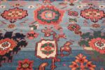 Oversized Blue Antique Persian Malayer Geometric Rug 45761 Four Bunch Nazmiyal