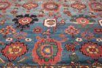 Oversized Blue Antique Persian Malayer Geometric Rug 45761 Red Leaves Nazmiyal