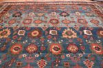 Oversized Blue Antique Persian Malayer Geometric Rug 45761 Top Design Nazmiyal