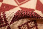 vintage swedish double sided kilim 46211 cream pile Nazmiyal