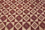 vintage swedish double sided kilim 46211 red field Nazmiyal