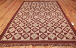 vintage swedish double sided kilim 46211 red whole Nazmiyal