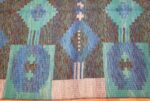 vintage swedish double sided rug 46212 border Nazmiyal
