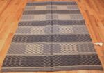 vintage swedish double sided rug 46236 dark whole Nazmiyal