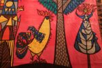 vintage velvet print scandinavian rug by stig lindberg 46237 middle Nazmiyal