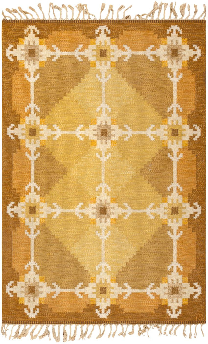 Vintage Swedish Kilim 46204 Detail/Large View