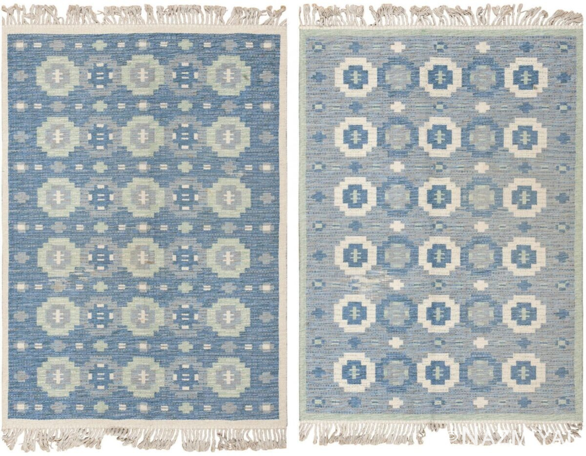 Vintage Swedish Kilim 46210 Detail/Large View