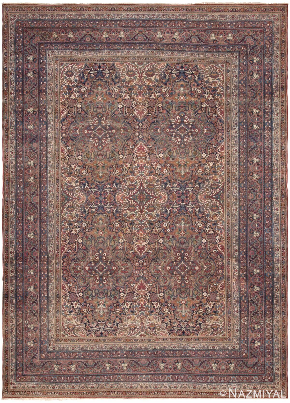 Antique Kerman Persian Rug 46260 Nazmiyal Antique Rugs
