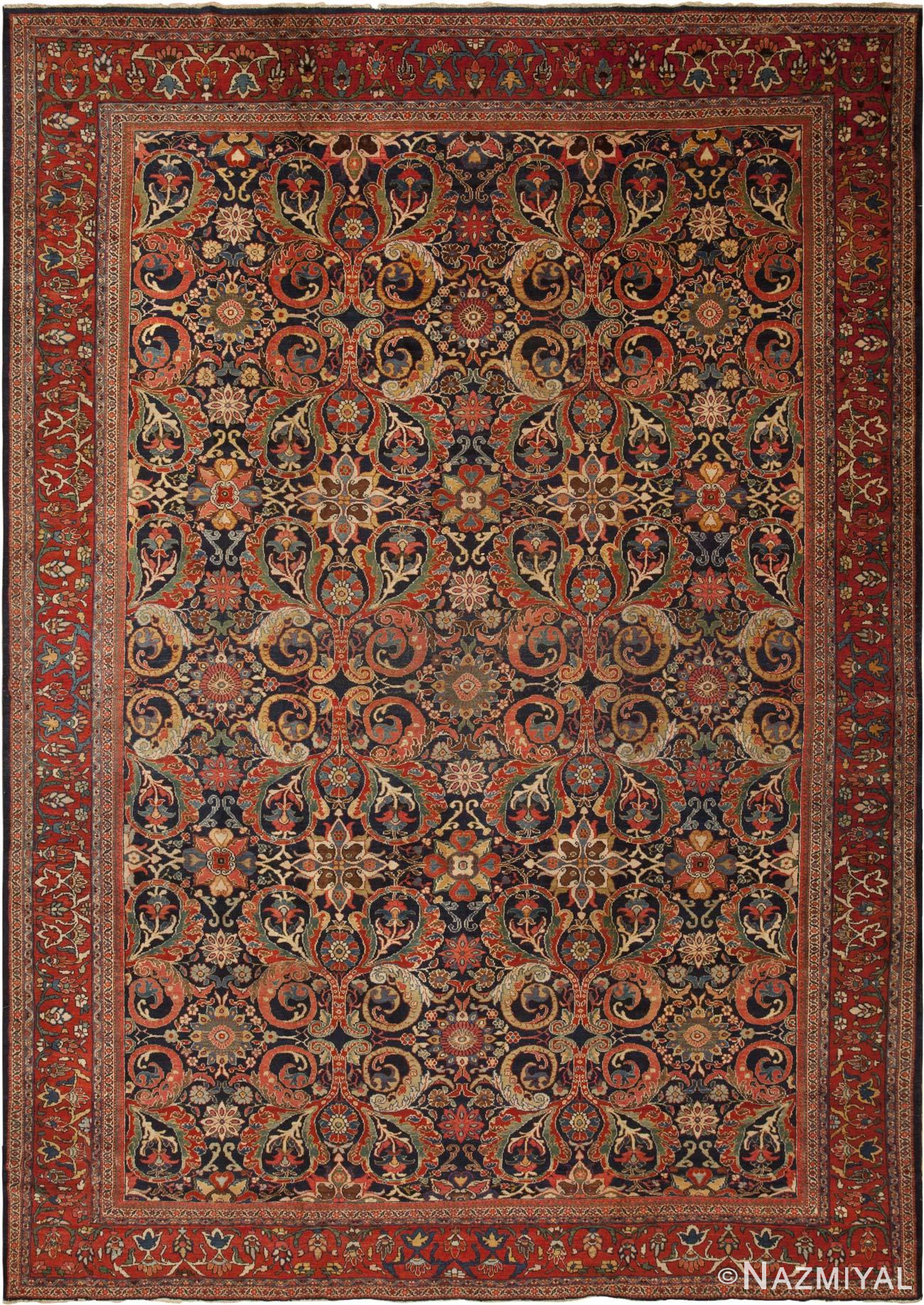Antique Sultanabad Persian Rug 46265 Nazmiyal Antique Rugs