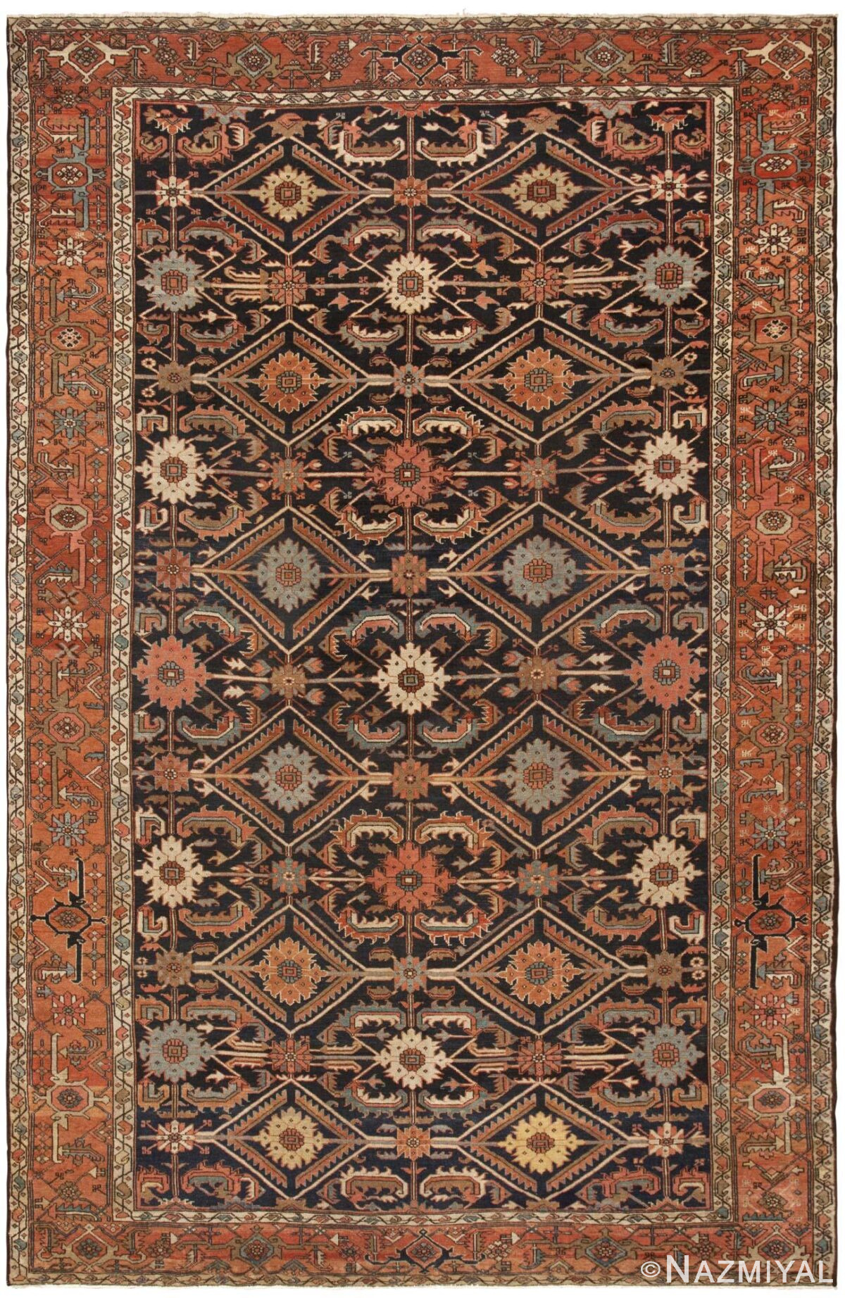 Antique Serapi Rug 46285 Detail/Large View
