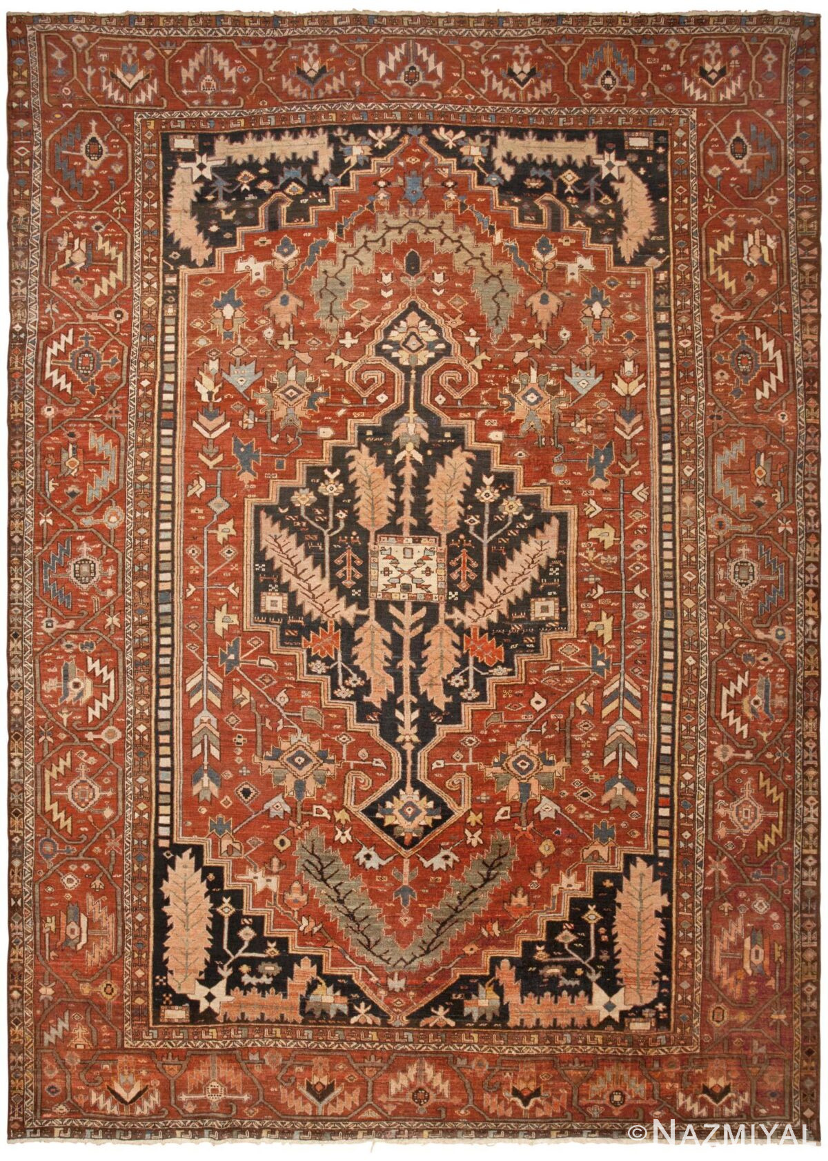 Antique Serapi Rug 46286 Detail/Large View