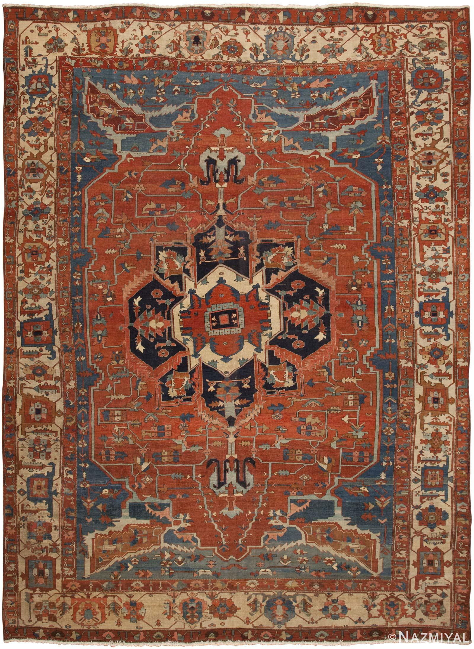 Antique Serapi Rug 46287 Detail/Large View