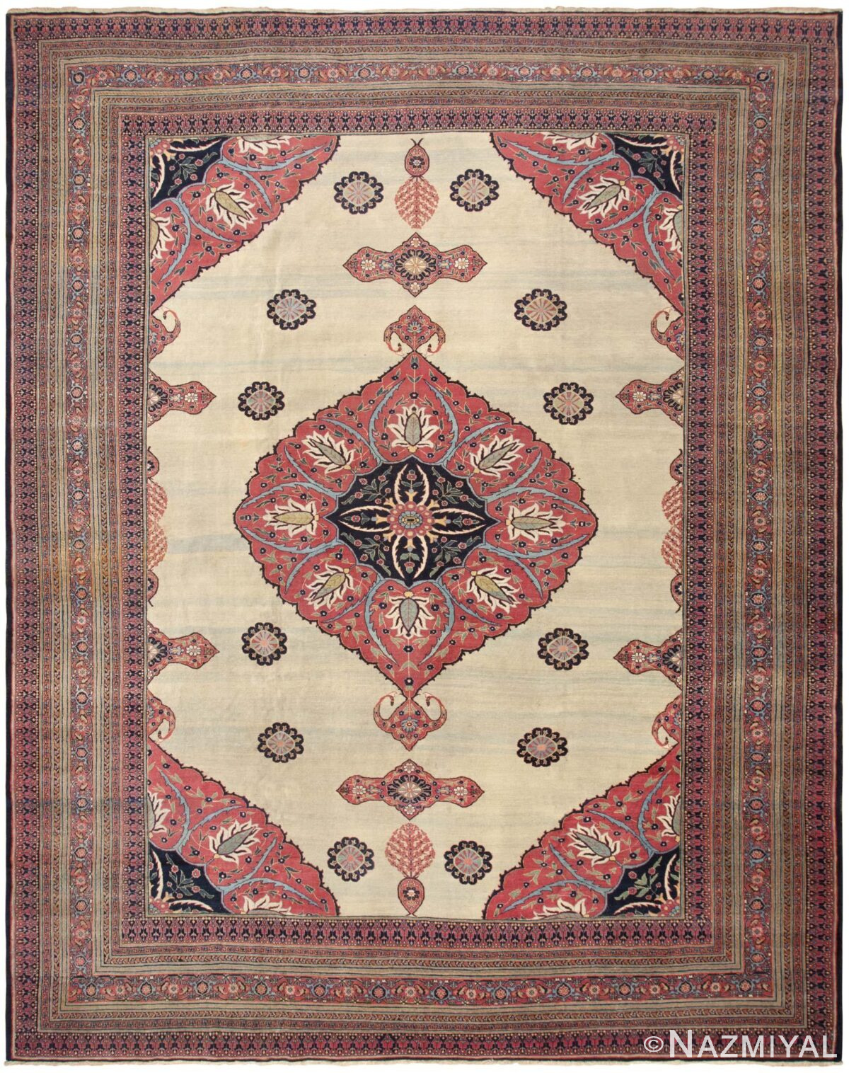 Antique Dorokhsh Rug 46295 Detail/Large View