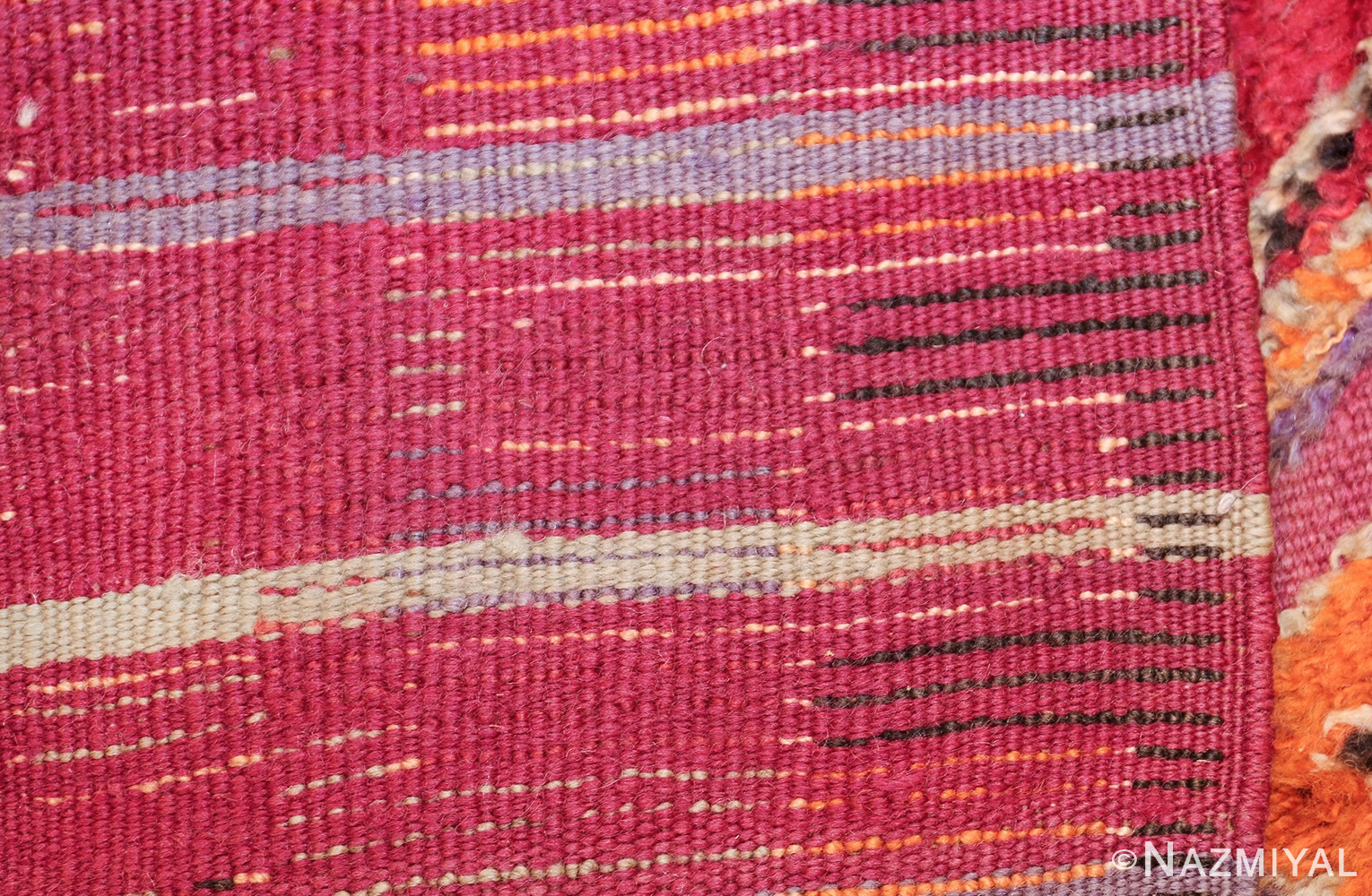 large size vintage moroccan rug 45996 knots Nazmiyal