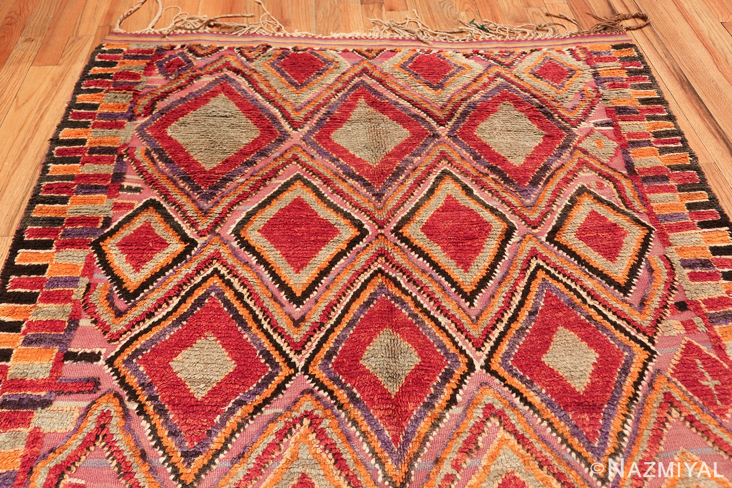 large size vintage moroccan rug 45996 top Nazmiyal