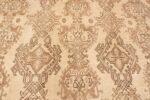 Close-up Large Square Antique Turkish Oushak carpet 45112 by Nazmiyal