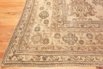 Corner Large Square Antique Turkish Oushak carpet 45112 by Nazmiyal