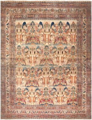 Antique Persian Kerman Rug 46172 Detail/Large View