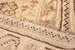 Fringe Large Square Antique Turkish Oushak carpet 45112 by Nazmiyal