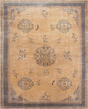 Large Size Antique Chinese Rug #44469 by Nazmiyal Antique Rugs