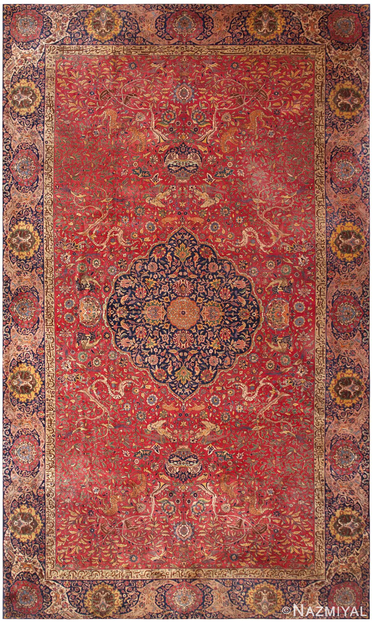 Antique Indian Rug 46297 Detail/Large View