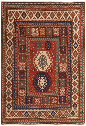 Caucasian Antique Kazak Rug 46354 Nazmiyal Antique Rugs