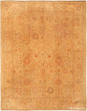 Antique Turkish Oushak Rug #46272 by Nazmiyal Antique Rugs