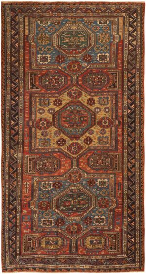 Antique Caucasian Soumak Rug 46180 Detail/Large View