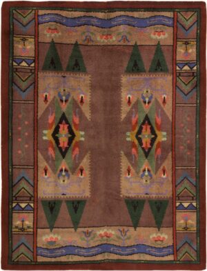 Vintage Swedish Rya Rug 46358 Nazmiyal Antique Rugs
