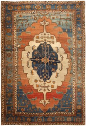 Antique Persian Serapi Rug #46375 by Nazmiyal Antique Rugs