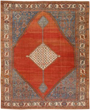 Antique Persian Serapi Rug 46389 Detail/Large View