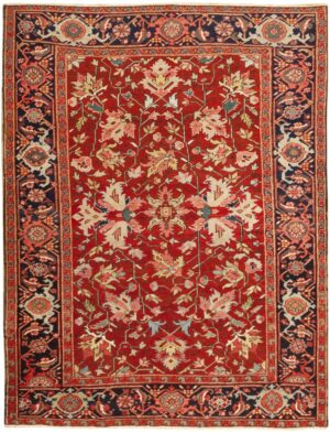Antique Persian Heriz Rug 46392 Detail/Large View