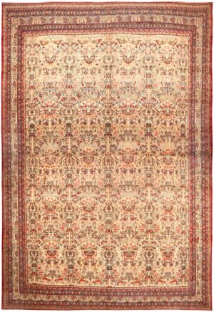Oversized Antique Persian Kerman Lavar Rug 46402 Nazmiyal Antique Rugs