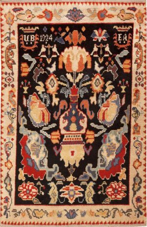 Vintage Swedish Rya Rug #46359 by Nazmiyal Antique Rugs