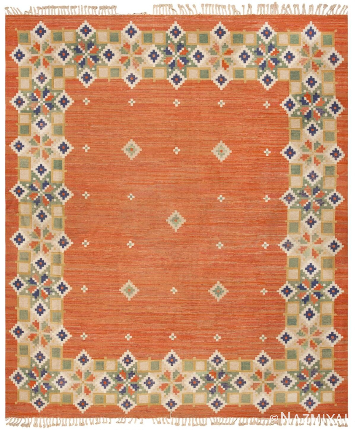 Vintage Swedish Kilim 46206 Detail/Large View