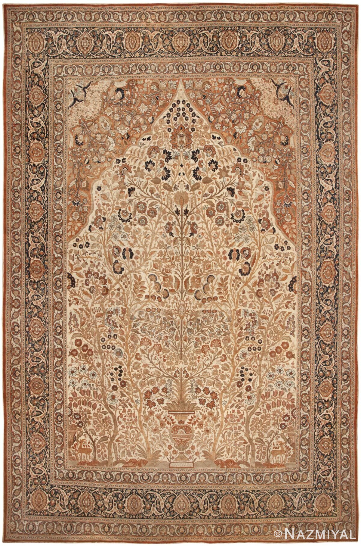 Antique Persian Tabriz Rug 46314 Large Image