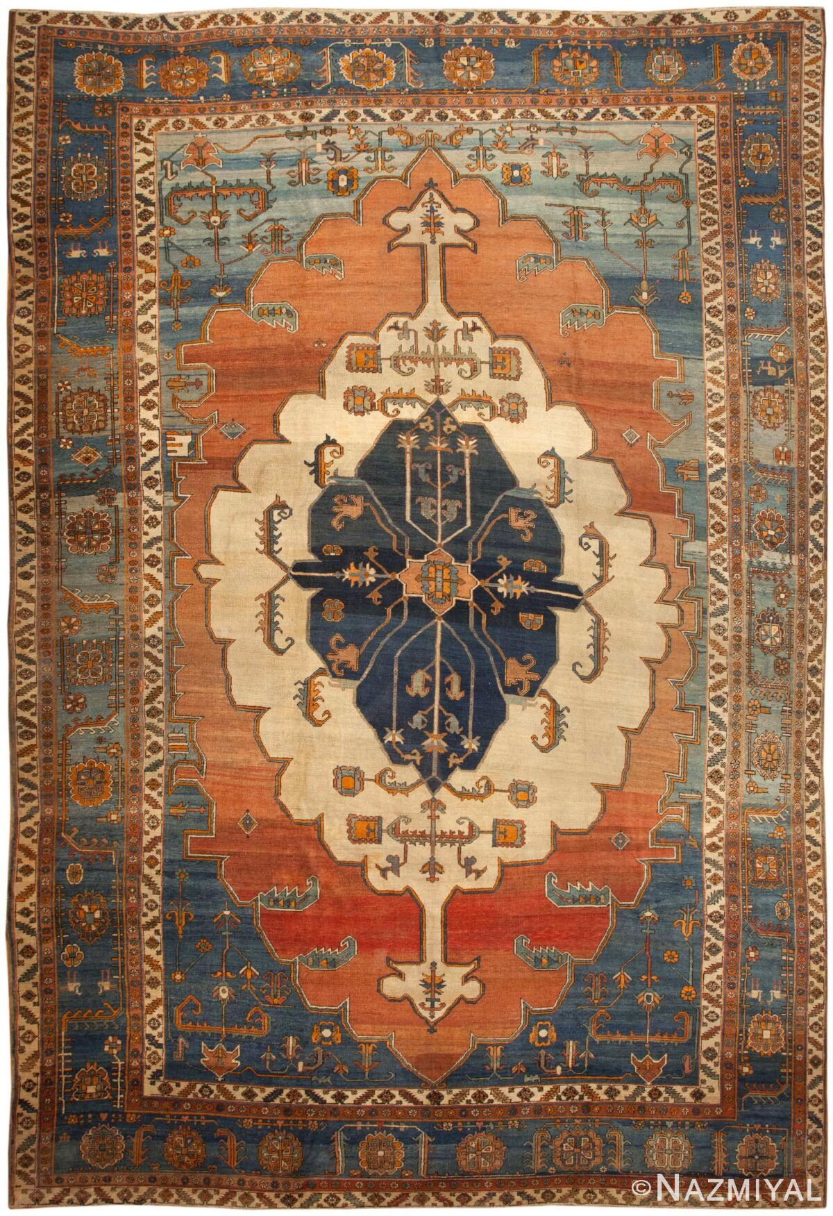 Antique Persian Serapi Rug #46375 by Nazmiyal Antique Rugs