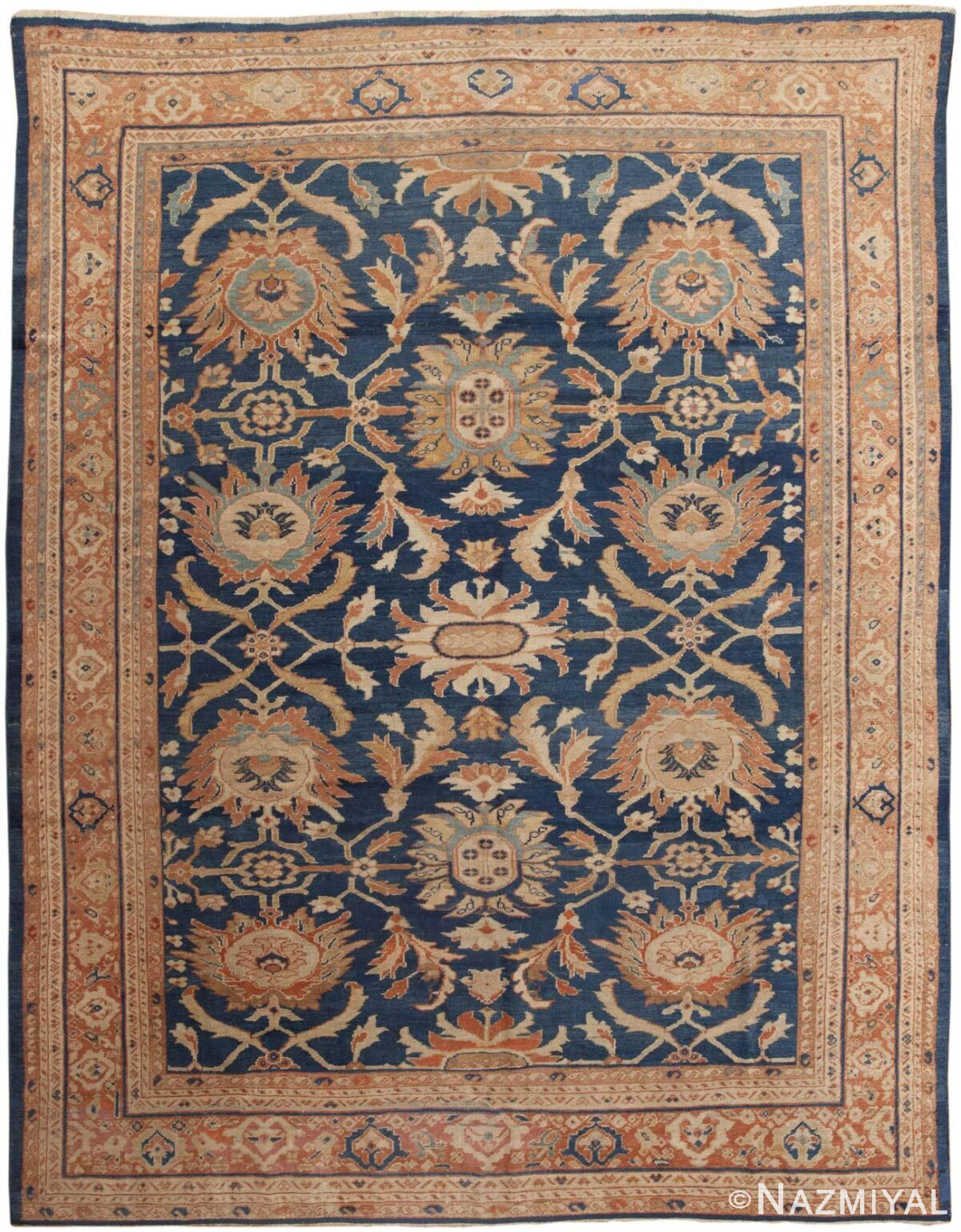 Antique Persian Mahal Rug 46391 Detail/Large View