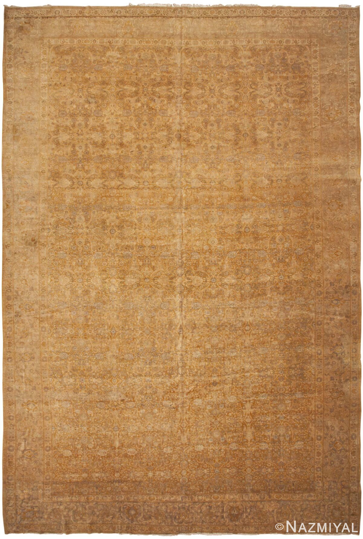 Antique Persian Tabriz Rug 46401 Nazmiyal Antique Rugs