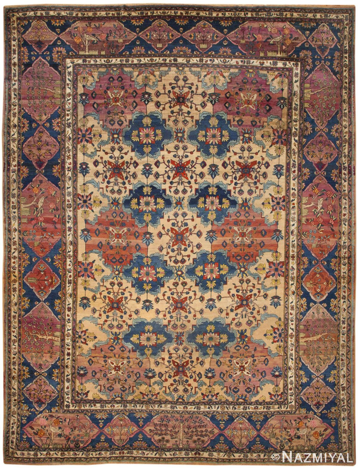 Antique Persian Bakhtiari Rug 46407 Detail/Large View